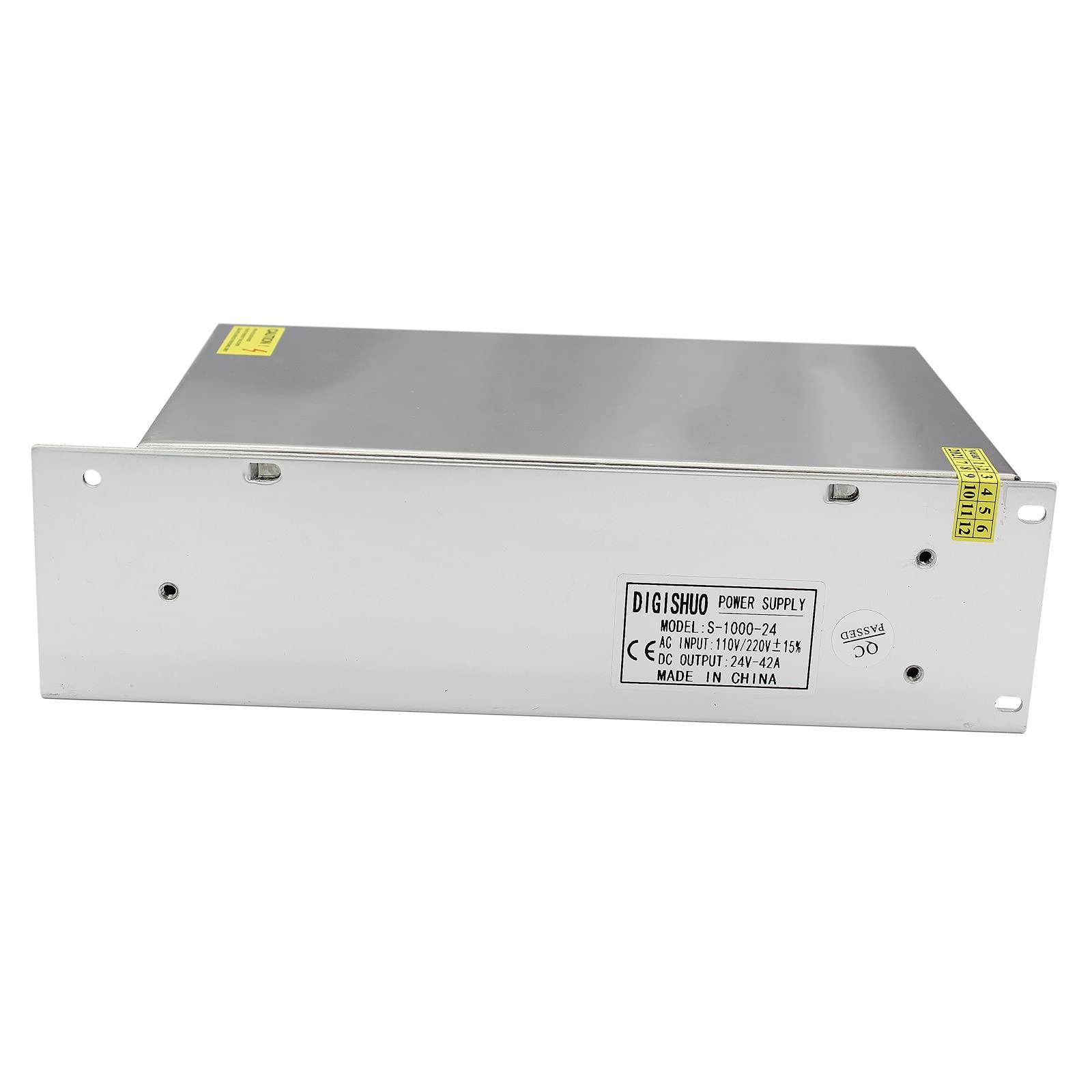 DIGISHUO DC 1000W 24V 42A Power Supply Adapter Transformer Switch AC 110V/220V to DC 24V 42amp Switching Converter LED Driver for LED Strip Light CCTV Camera Security System - Image 2