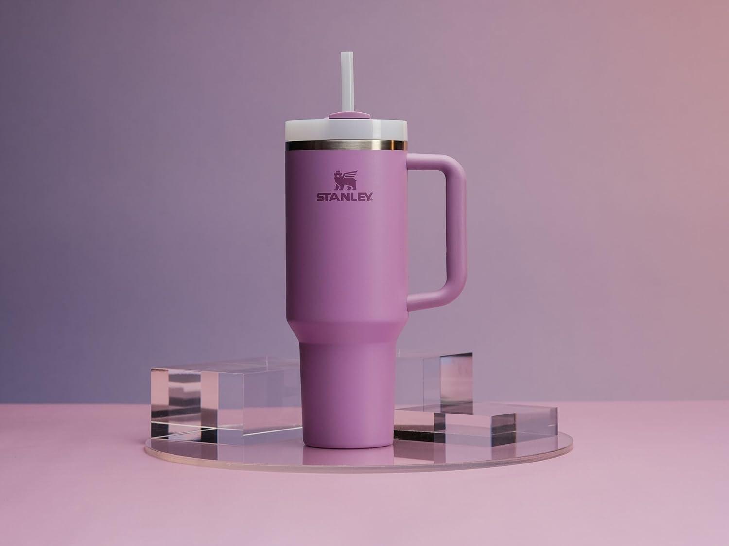 Stanley Quencher H2.0 Tumbler with Handle and Straw 40 oz | Flowstate 3-Position Lid | Cup Holder Compatible for Travel | Insulated Stainless Steel Cup | BPA-Free | Lilac - Image 8