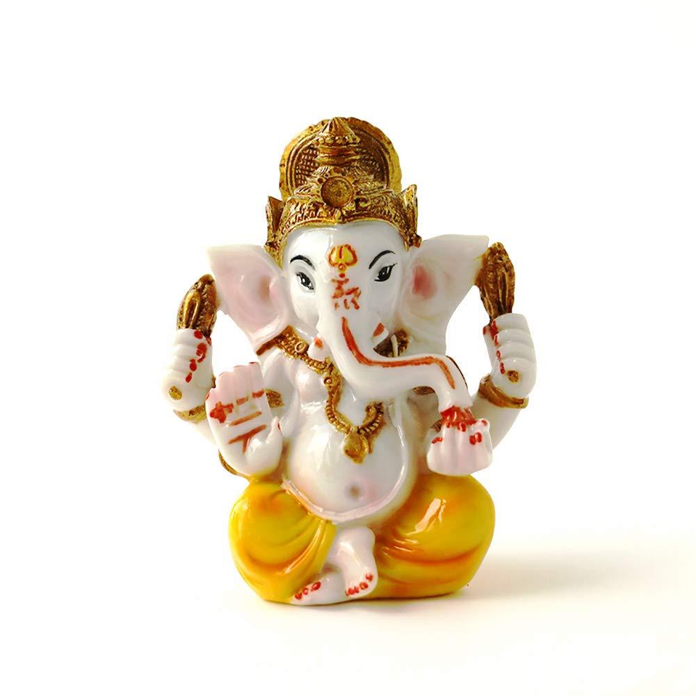 BangBangDa Indian Ganesh Idol Car Dashboard - Hindu Ganesha Statue Elephant God India Ganpati Lord Murti Mandir Diwali Gifts Yoga Zen Meditation Room Altar Shrine Kit Temple Puja Pooja Items Decor - Image 5