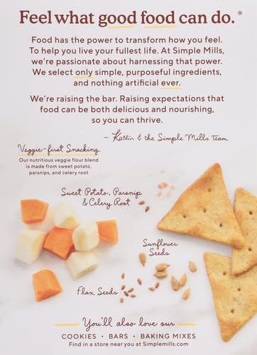Simple Mills Veggie Pita Crackers, Himalayan Salt - Gluten Free, Vegan, Healthy Snacks, Paleo Friendly, 4.25 Ounce (Pack of 1) - Image 5