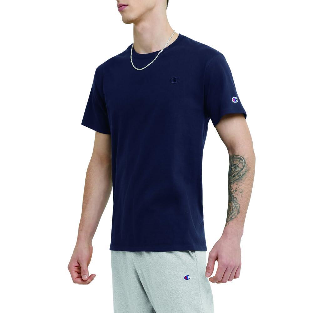 Champion Men's Classic Short Sleeve T-Shirt, Standard Fit, C Logo, Available in Regular and Big & Tall, Navy, 4X-Large - Image 6