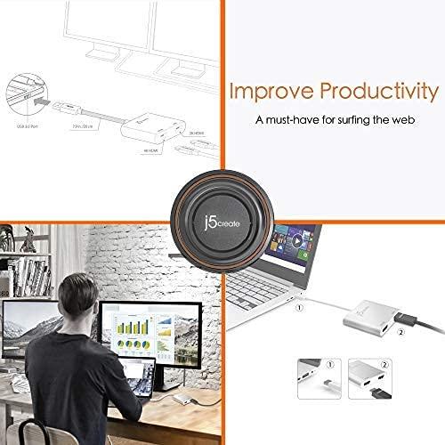 j5create USB to HDMI Adapter - Dual HDMI USB 3.0 Multi-Monitor Cable | 4K + 1080p | Compatible with Windows and macOS (JUA365) - Image 9