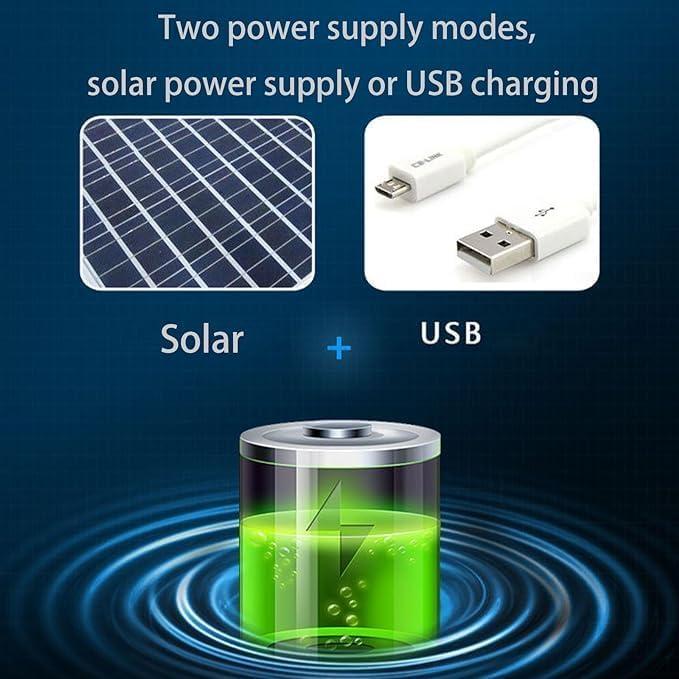 Solar Powered Fan Hat with 2 Removable Fans Wide Brim Sun Hat for Outdoor Fishing, Hiking Gardening, USB Solar Charging - Image 6