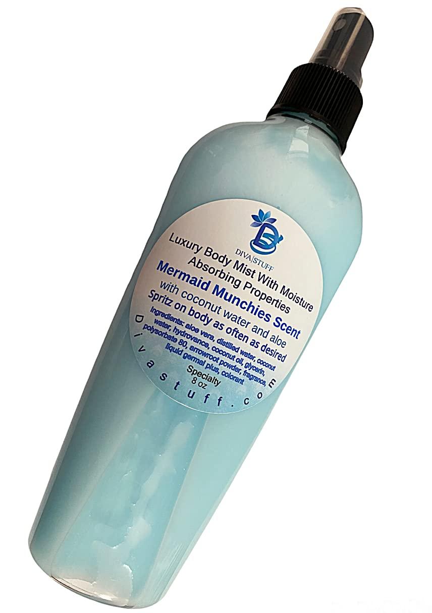 Diva Stuff Mermaid Munchies Scented Moisture Mist With Sweat Absorbing Properties, Coconut Water and Aloe - Image 2