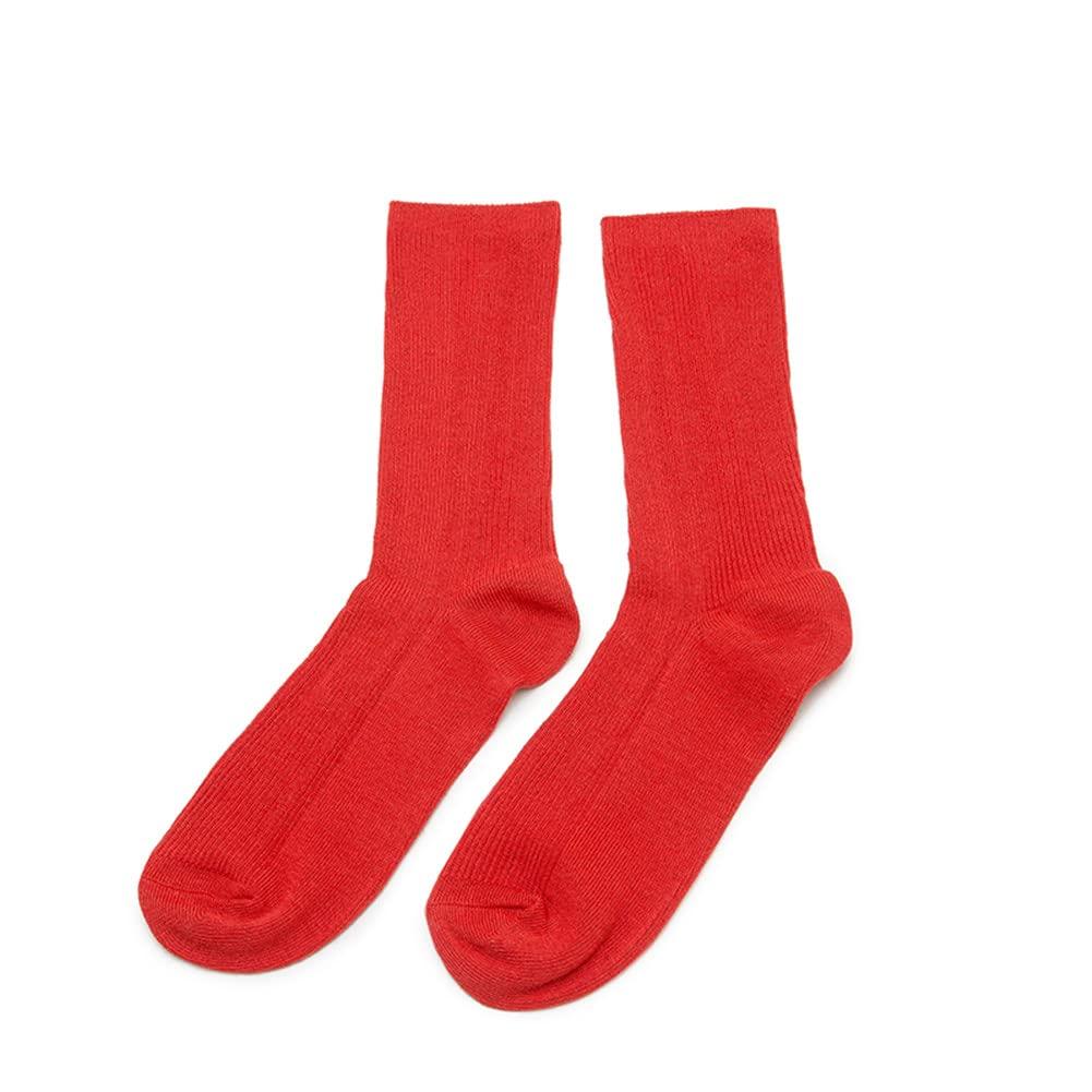 Remorty Womens Colorful Basic Sock -Unique Knit Cotton Crew Socks 3 Pack - Image 5