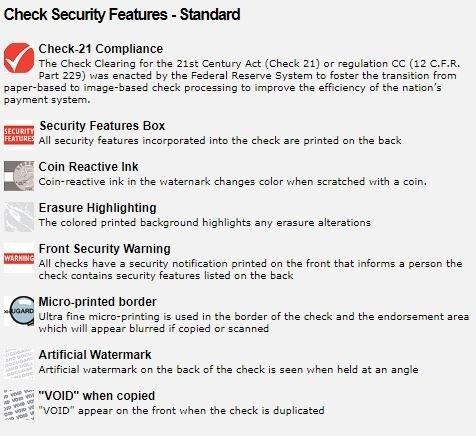 CheckOMatic Computer Business and Personal Check Paper - 100 Pack High Security Check Paper Top Blank Stock Checks Laser Printer Compatible with QuickBooks - Blue Diamond - Image 5