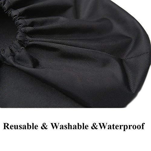 Jron 5 Pairs Premium Reusable Washable Shoe Cover Boot Covers for Contractors (5 Pairs | US 12-14 For Shoes/US 11-13 For Boots, Black) - Image 4