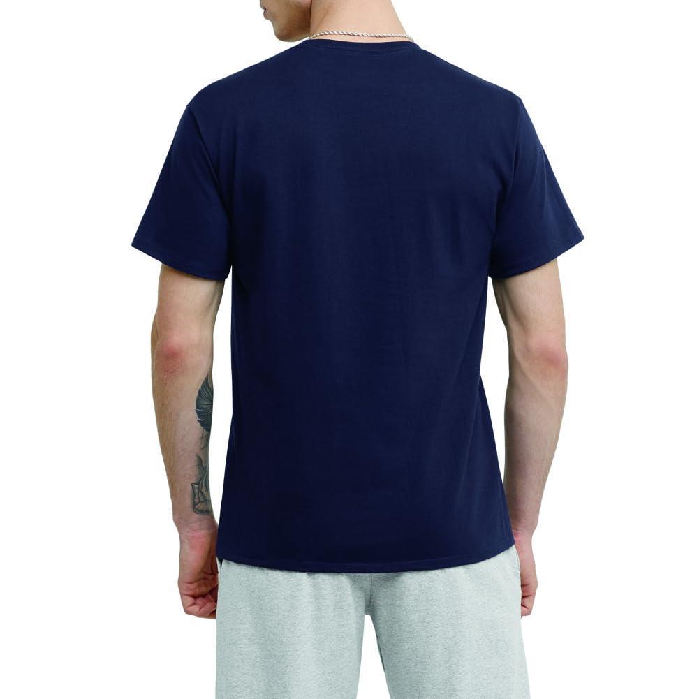 Champion Men's Classic Short Sleeve T-Shirt, Standard Fit, C Logo, Available in Regular and Big & Tall, Navy, 4X-Large - Image 5