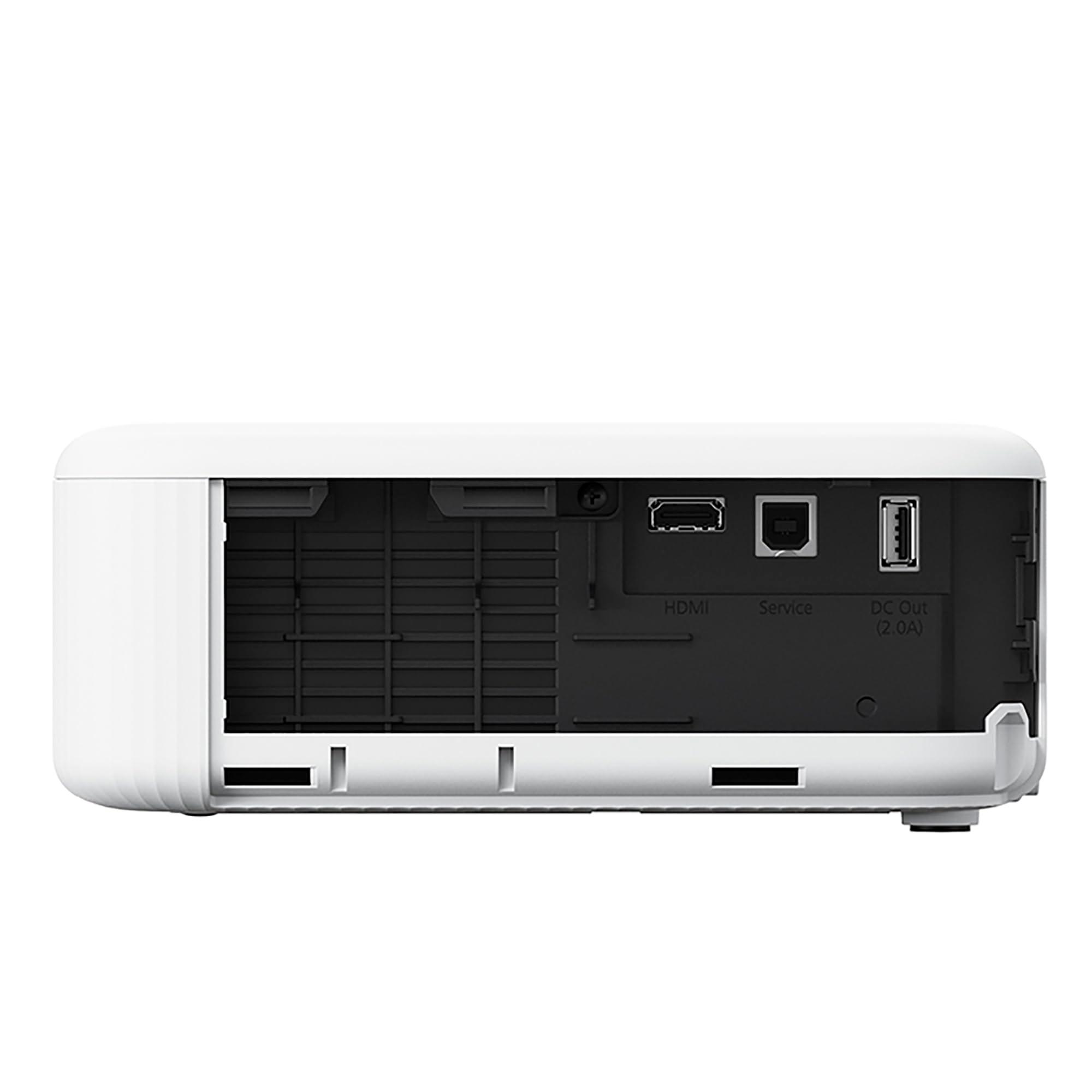 Epson EpiqVision Flex CO-FH02 Full HD 1080p Smart Streaming Portable Projector, 3-Chip 3LCD, 3,000 Lumen Color/White Brightness, Android TV, Bluetooth, 5W Speaker, Home Entertainment - Image 3