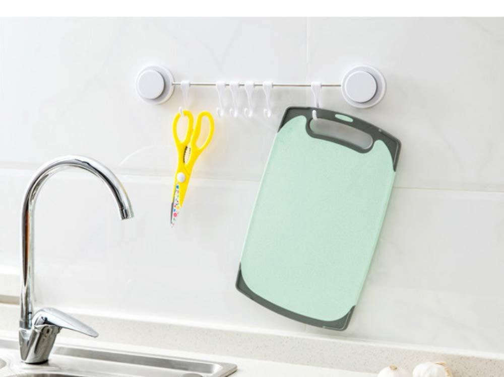 FLYINGSEA Cutting Boards For Kitchen, Anti-Skid Eco-Wheat Straw Vegetable Board Set (3 Pcs), Dishwasher Safe (Light green) - Image 6