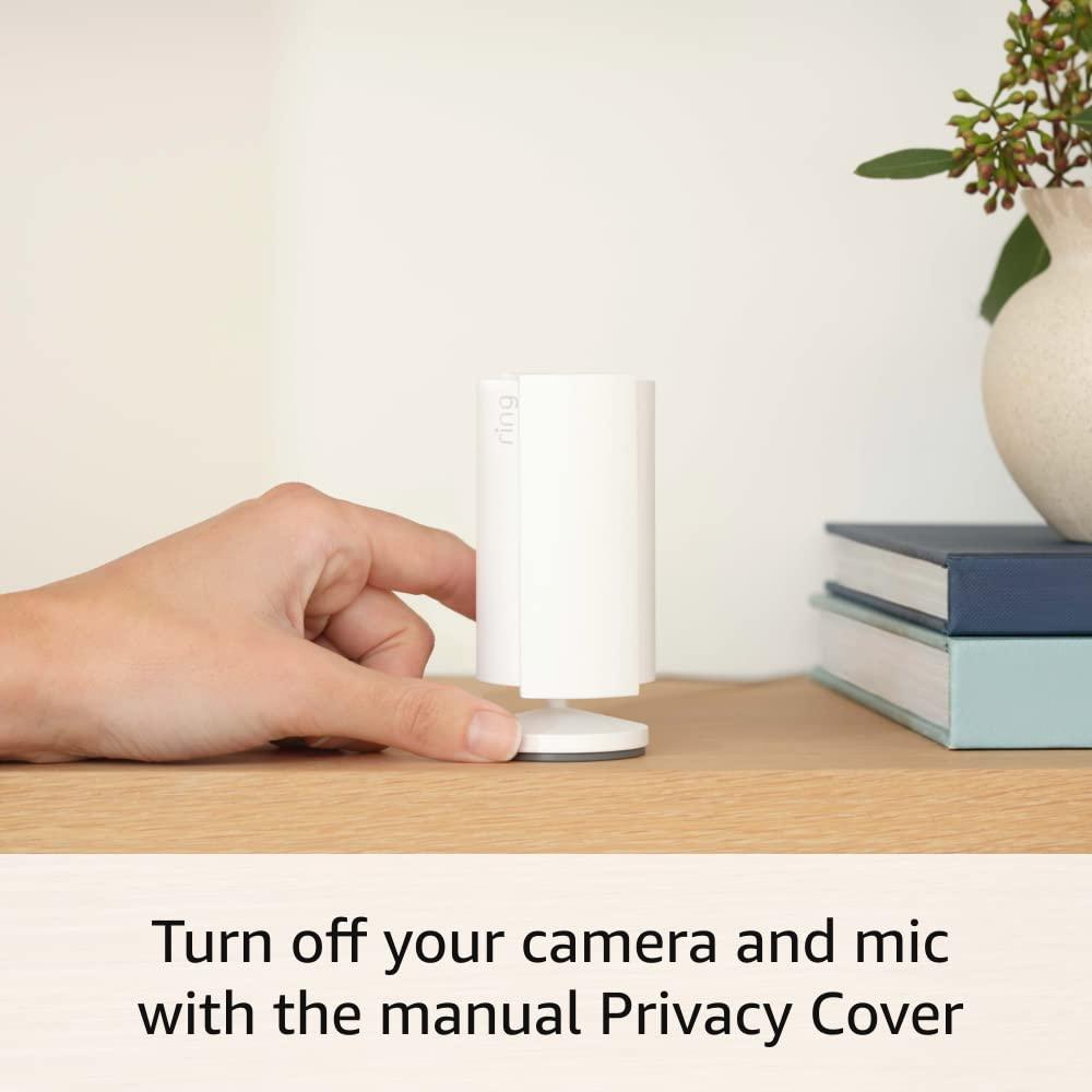 Like-New Ring Indoor Cam (newest model) — Home or business security in 1080p HD video, White - Image 3