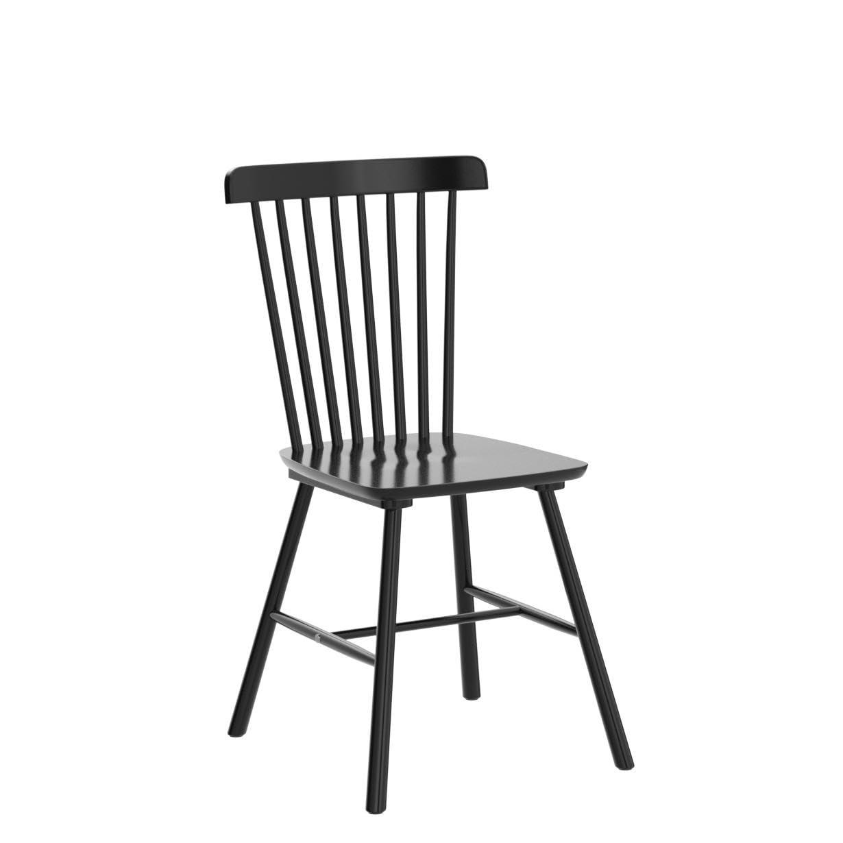 LUE BONA Dining Chairs Set of 4, Windsor Dining Chair, Spindle Back Wood Dining Chair, Kitchen Chairs Wooden Dining Chair, Farmhouse Dining Chairs for Kitchen and Dining Room, Black 18'' - Image 7