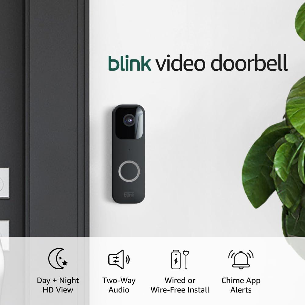 Blink Video Doorbell — Two-way audio, HD video, long-lasting battery life, wired or wire-free install, motion detection, chime app alerts, Works with Alexa (Black) - Image 6