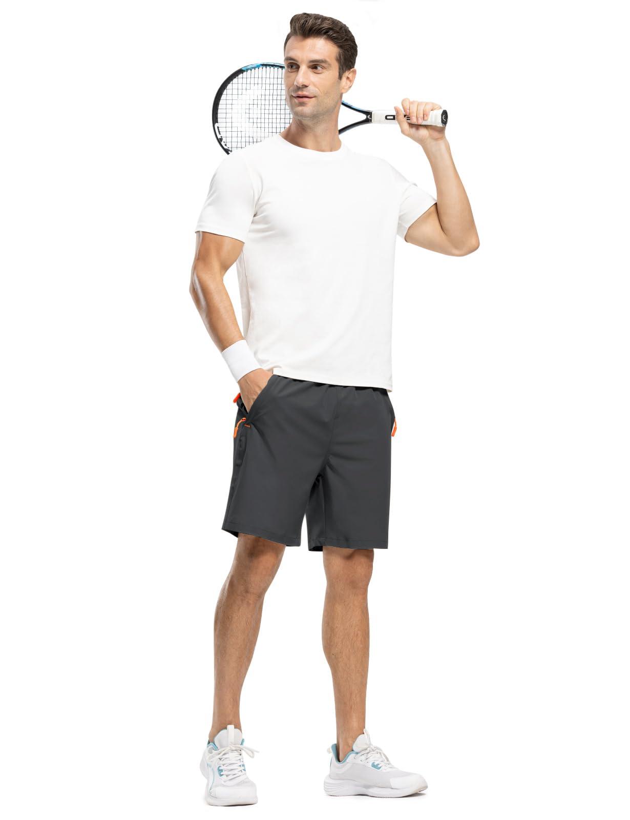 TBMPOY Men's 7" / 9" Running Hiking Shorts Quick Dry Athletic Gym Outdoor Sports Short 3 Zipper Pockets - Image 6
