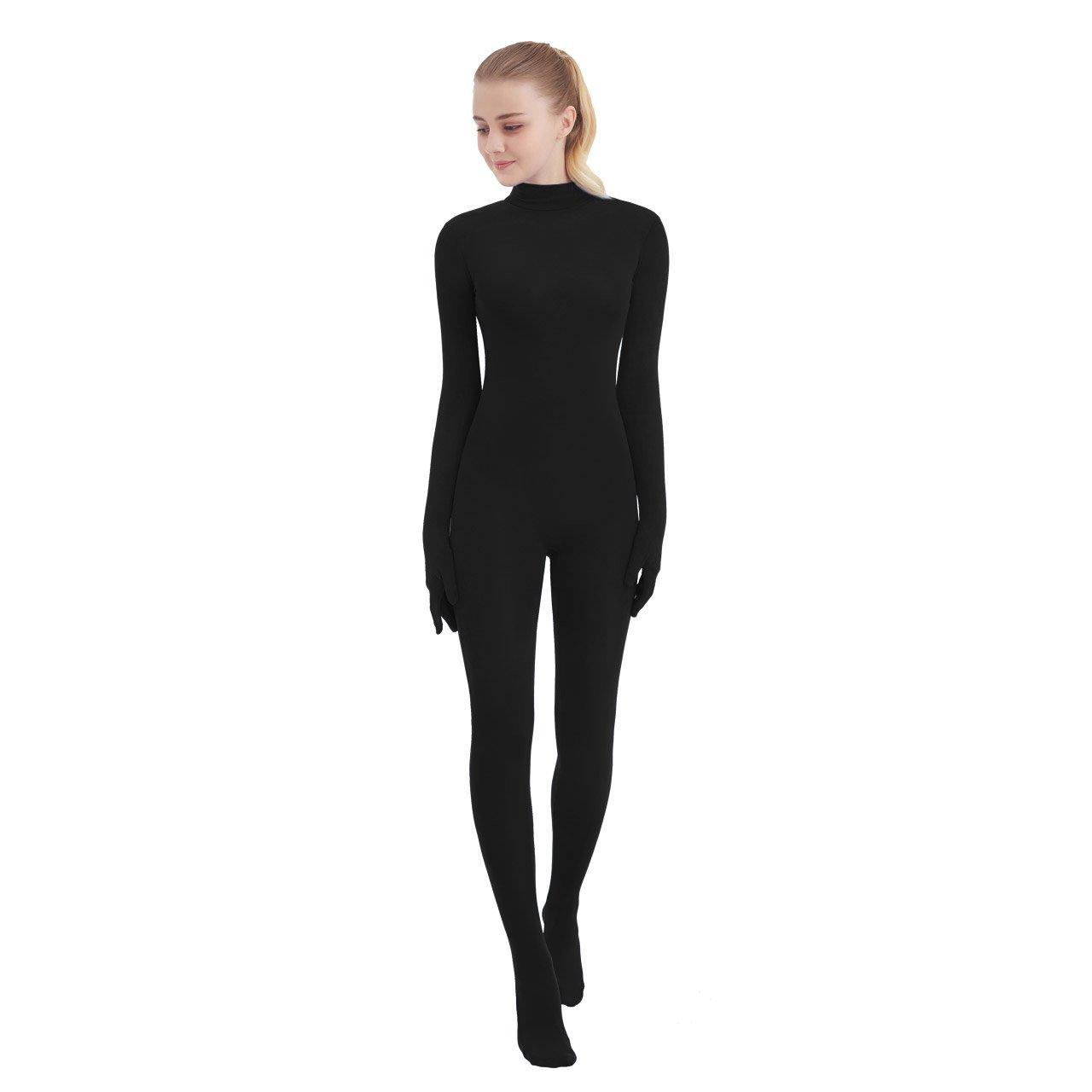 SUPRNOWA Full Body Unitard Turtleneck Spandex Footed/Footless Long Sleeve Unisex - Image 5