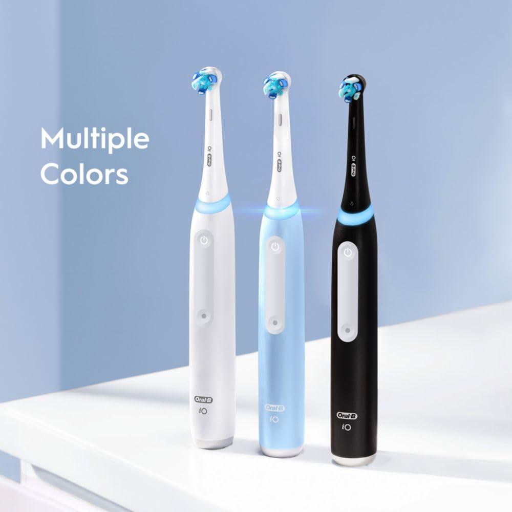 Oral-B iO Deep Clean Rechargeable Electric Powered Toothbrush, Black with iO Series 3 Limited, 2 Brush Heads and Travel Case - Pressure Sensor to Protect Gums - 3 Cleaning Settings - 2 Minute Timer - Image 7