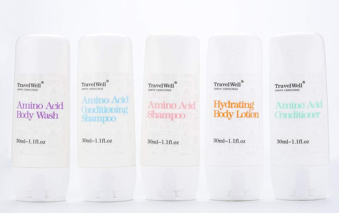 Travel Well Hotel Amenities 30ml Shampoo And Conditioner Set (25 Bottles) with Mini Soap Bars (25 Bars, 28g) - Travel Size Toiletry Kit - Image 4
