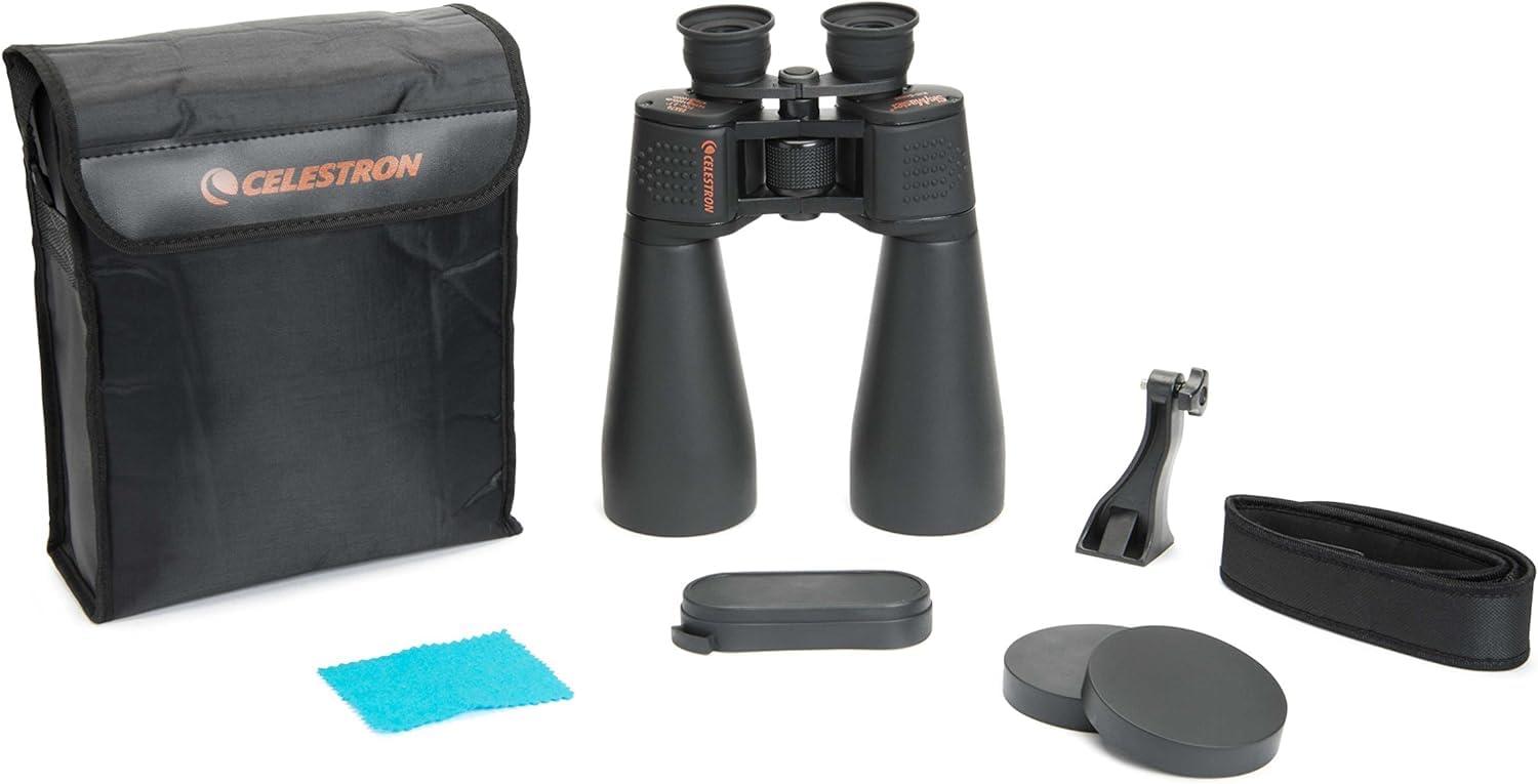 Celestron 71008 SkyMaster 25x70mm Porro Prism Binoculars with Multi-Coated Lens, BaK-4 Prism Glass and Carry Case, Black - Image 6