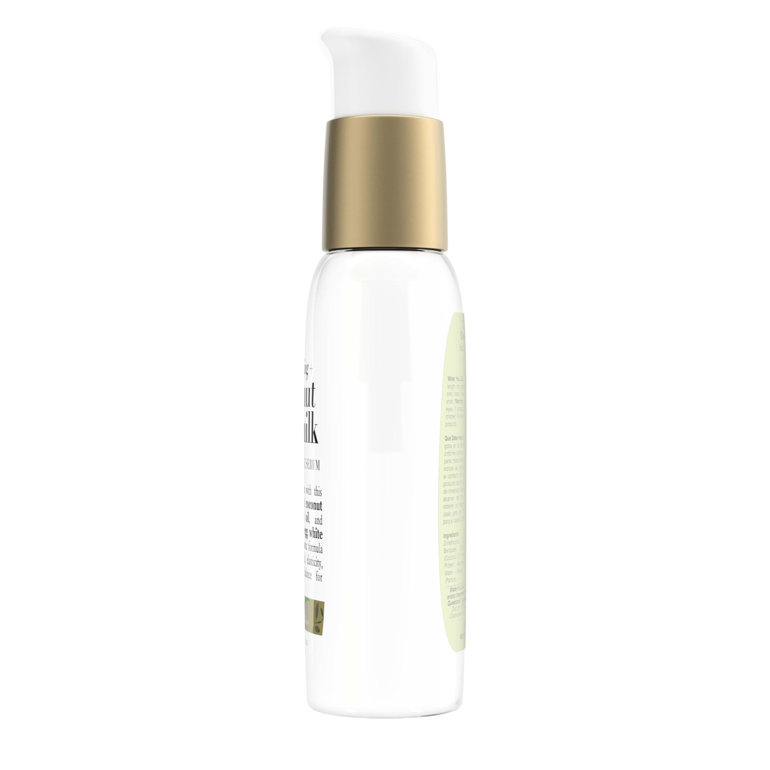OGX Nourishing + Coconut Milk Anti-Breakage Serum, 4 Fl Oz - Image 4