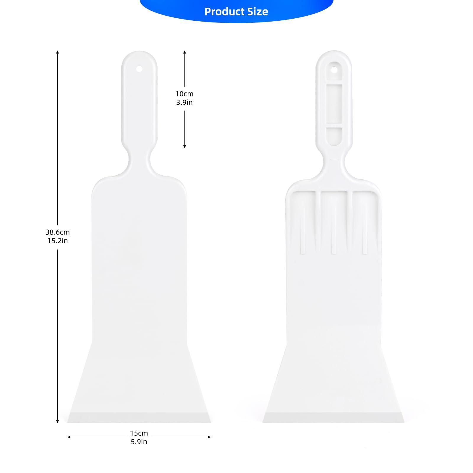 EHDIS Bulldozer Squeegee Flat Glass Window Film Bulldozer Tint Tools Car Front Windows Rear Glass Windshield Snow Frost Ice Removal Tool for Cars Trucks Window - Image 2