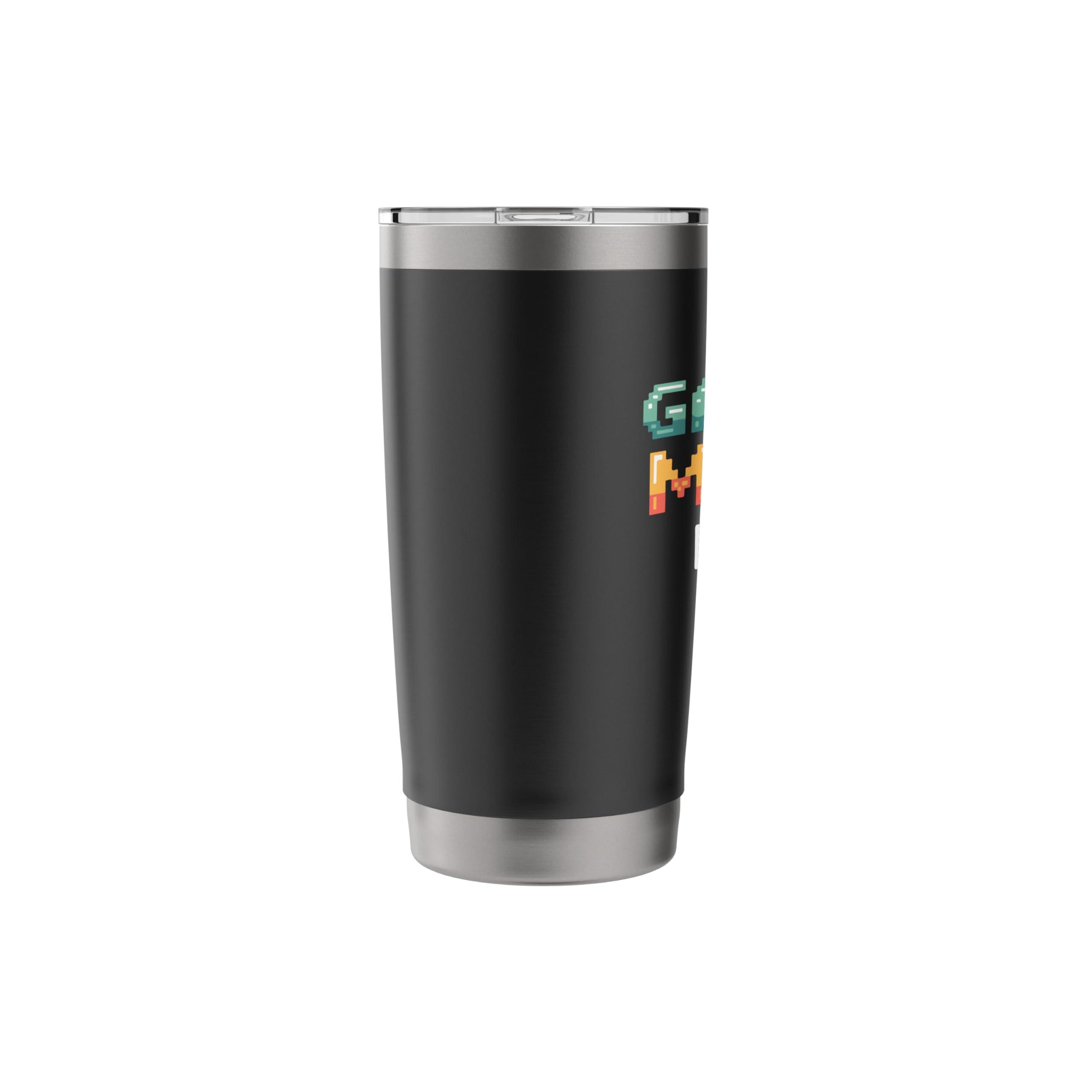 Gaming Mode On Funny Gamer Men Boys Kids Stainless Steel Insulated Tumbler - Image 5