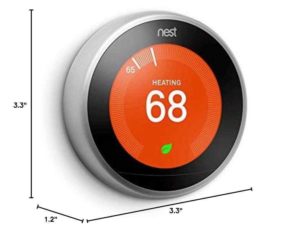 Google Nest Learning Thermostat - 3rd Generation - Smart Thermostat - Pro Version - Works With Alexa - Image 2