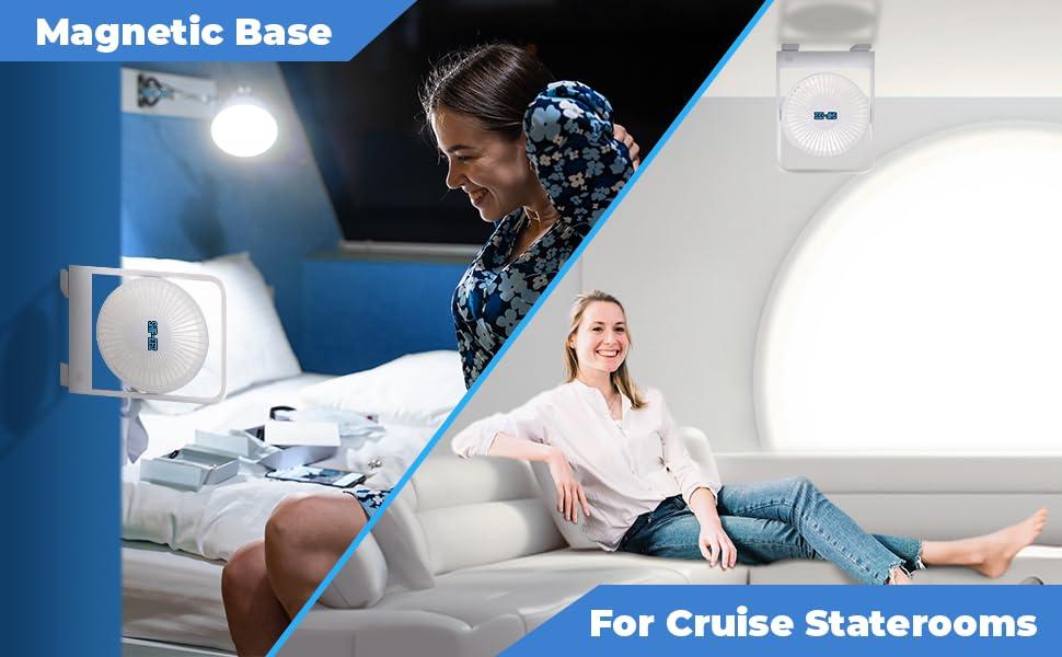 SAILPAK Ship-EEZ Cruise Ship Approved Fan, Magnetically Hangs from Stateroom Ceilings and Walls, The Original Cruise Fan - Image 3