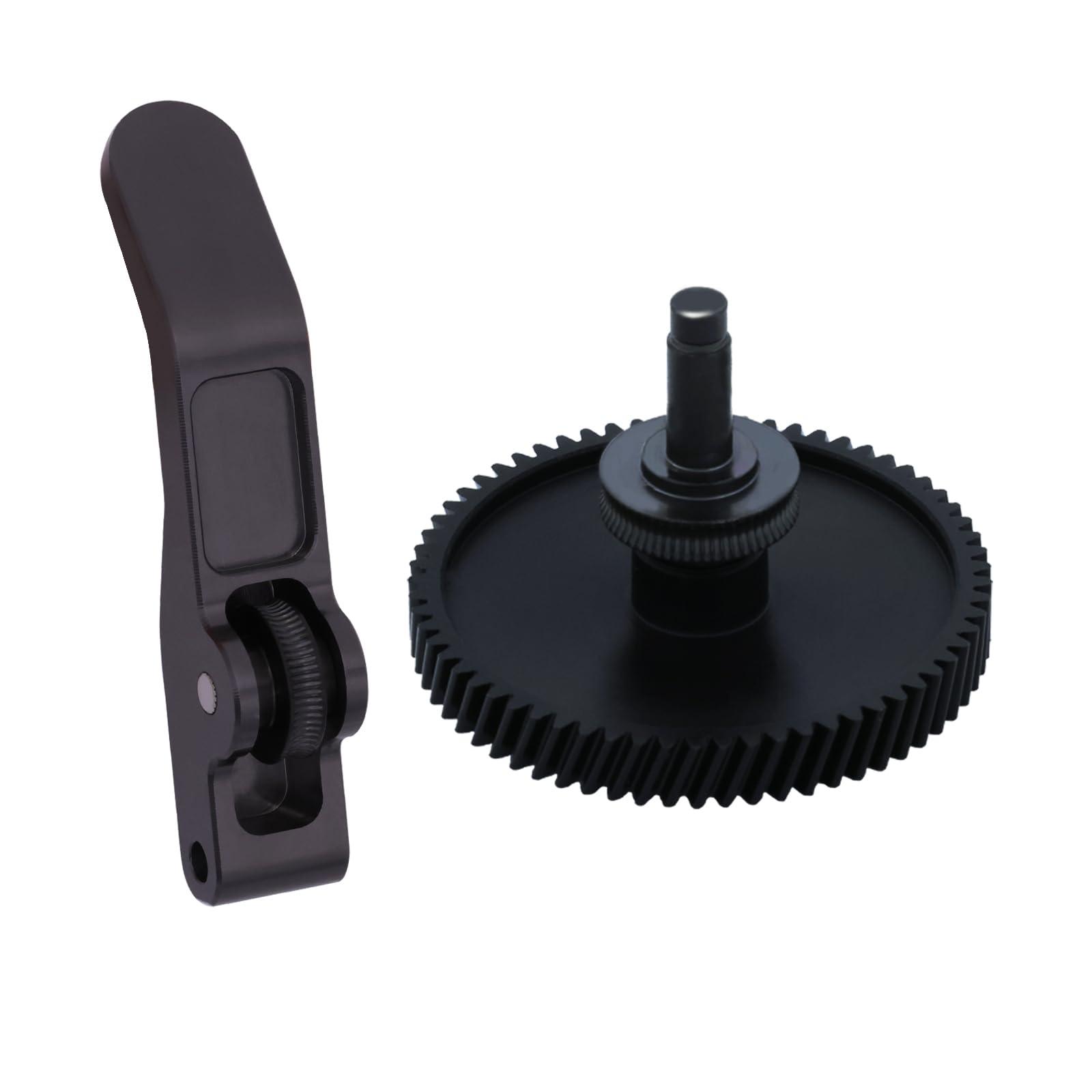 Hardened Steel Extruder Gear Kit for A1 Series, 3D Printer DLC Nano Coating Hardened Steel Extruder Dual Gear Aluminum Handle and POM Gear Kit for Bambu Lab A1, A1 Mini