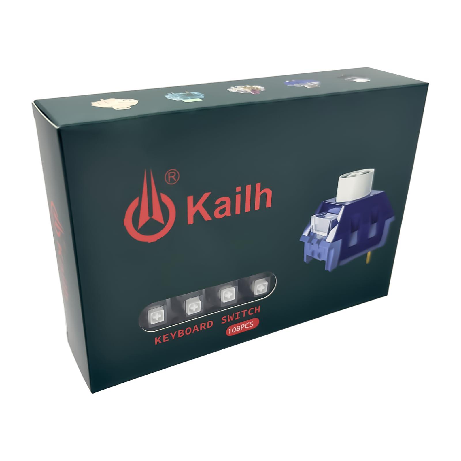 Zjmehty Kailh Box White V2 Switches for MX Mechanical Gaming Keyboard,5-Pin 45gf Clicky/Dust&Waterproof/Pre lubed Switches(White,108pcs) - Image 5