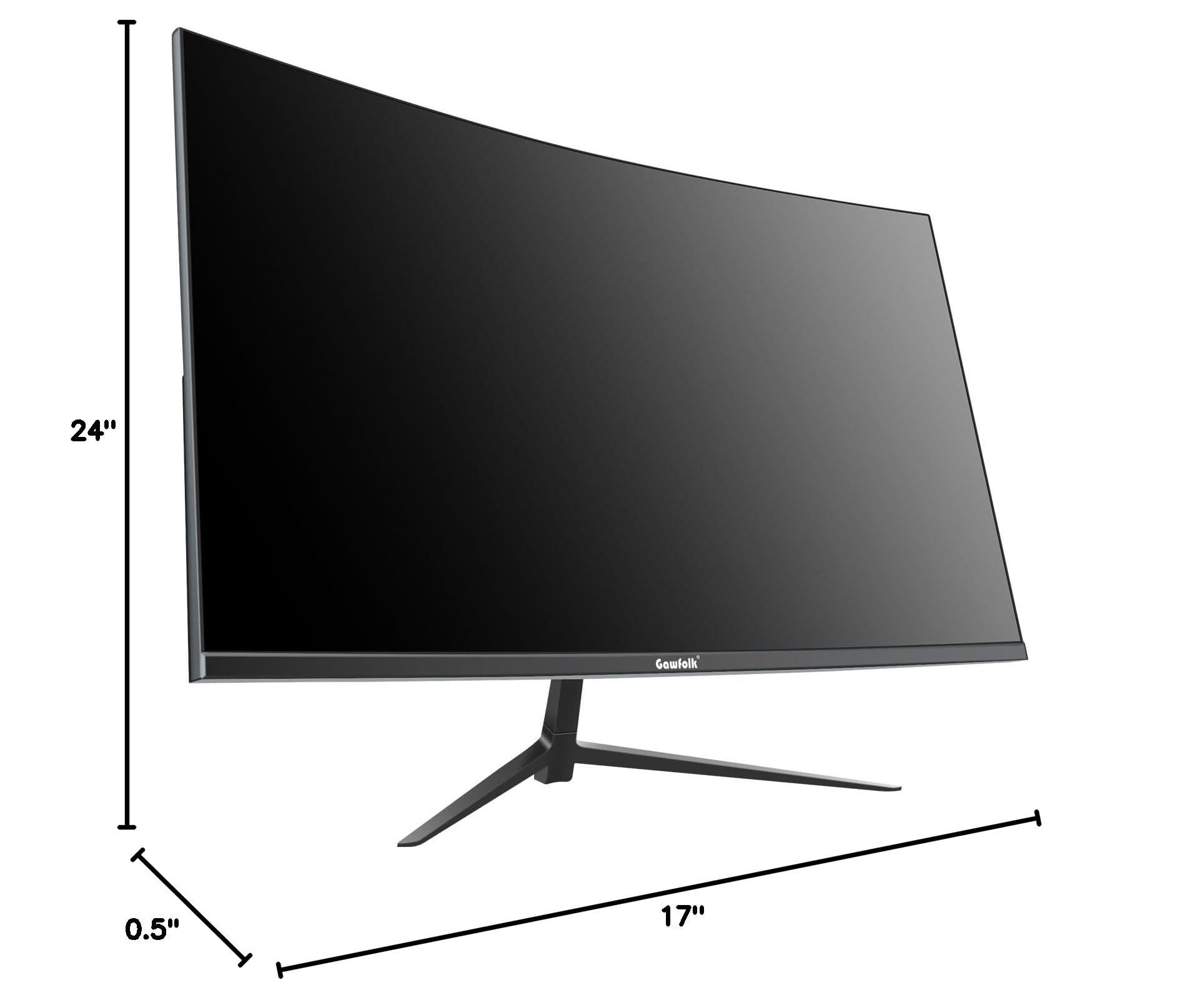 Gawfolk 2K 165Hz Curved Monitor, 27 Inch QHD 2560x1440p 144Hz Gaming Monitor with AMD FreeSync, Flicker-Free, 2X HDMI 2.0, DP 1.4, Ultra-Thin Frameless 1800R Screen PC Monitor - Image 10