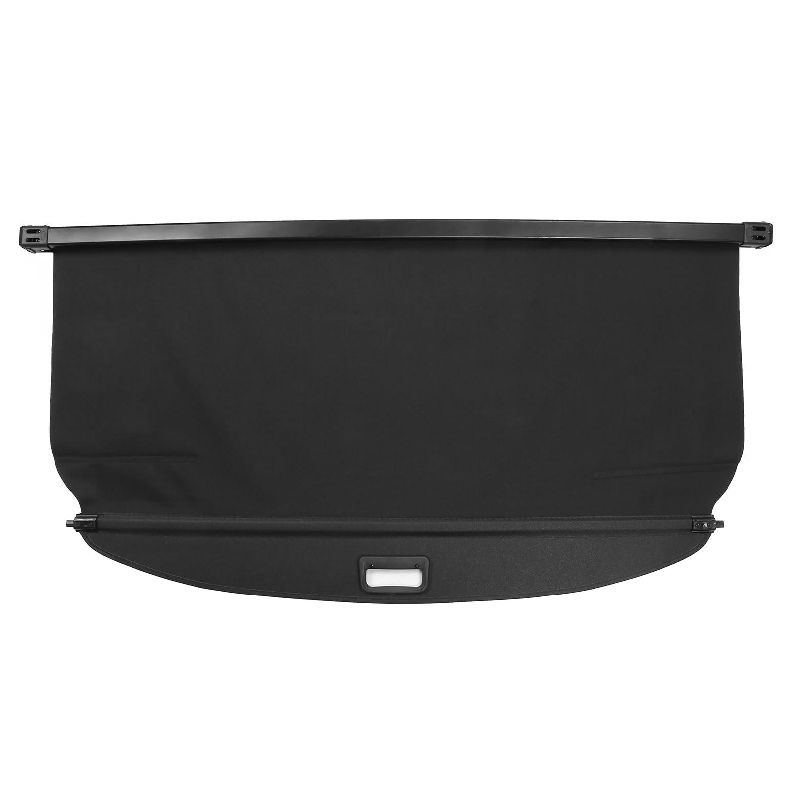 IKON MOTORSPORTS, Cargo Cover Compatible with 2017-2022 Kia NIRO All Models, PVC & Aluminum Rod Black Security Rear Trunk Cover Security Retractable Shield, 2014 2015 2016 2017 2018 - Image 8