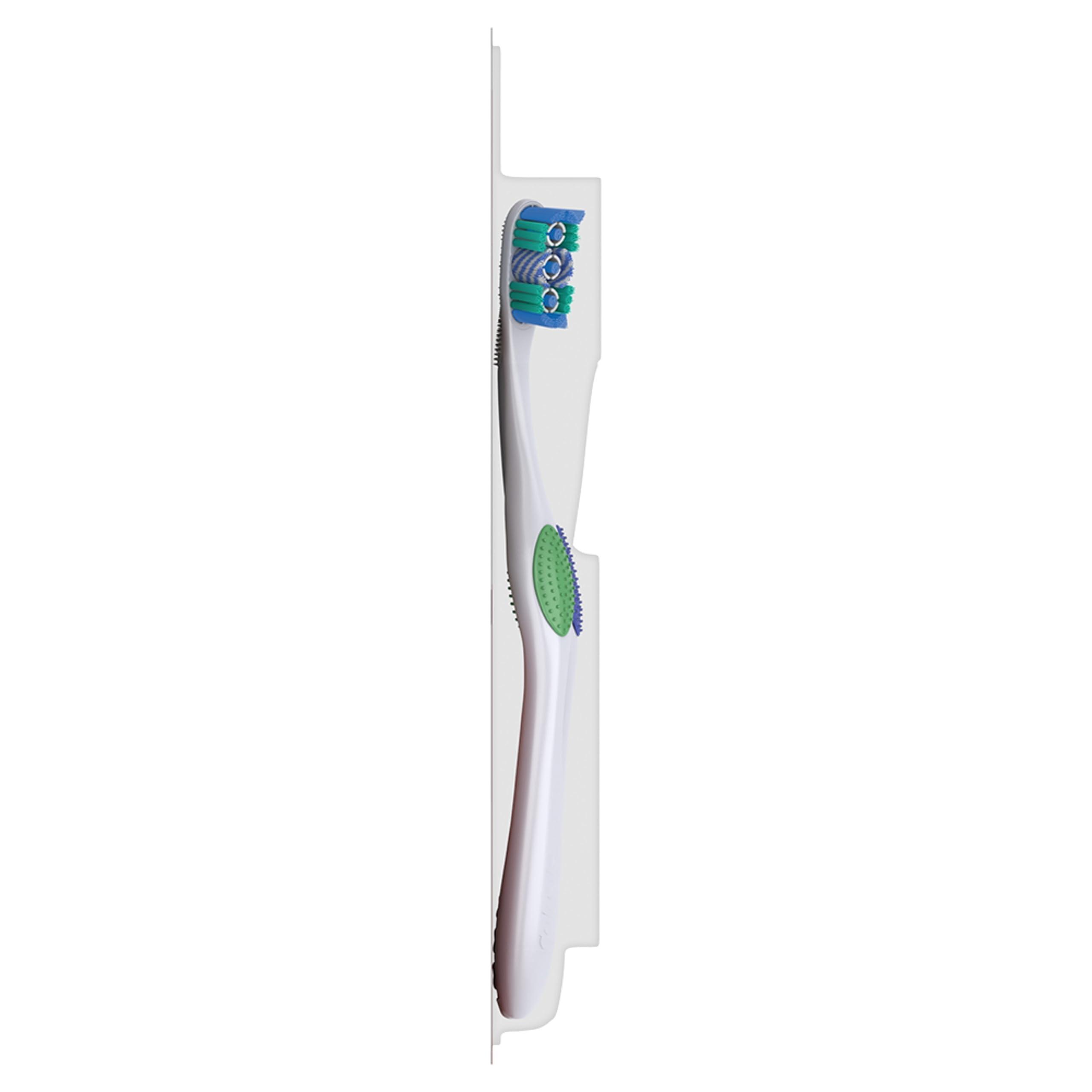 Colgate 360 Optic White Whitening Toothbrush, Adult Soft Toothbrush with Whitening Cups, Helps Whiten Teeth and Removes Odor Causing Bacteria, 4 Pack - Image 9