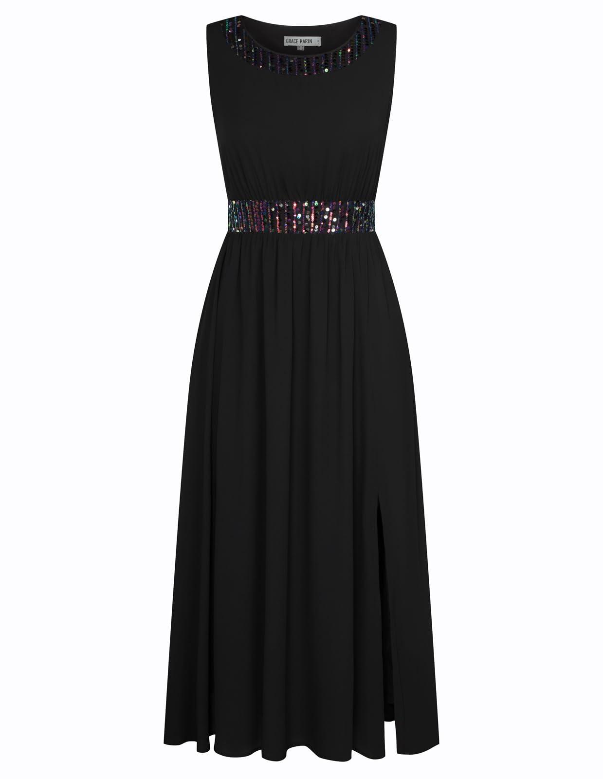 GRACE KARIN Women's Formal Dresses Mother of The Bride Dresses for Wedding Party Cocktail Dress Two Piece Dress Sequin Dress - Image 8