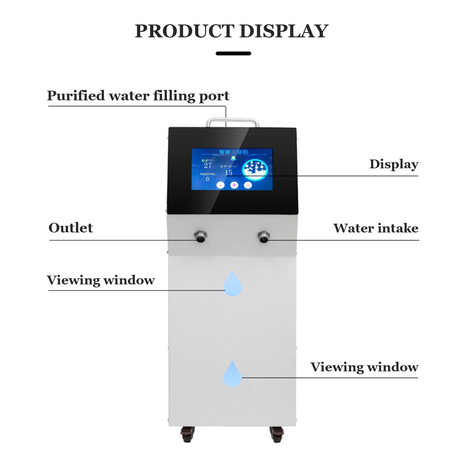 OUOQNUE 5000ML Hydrogen SPA Generator, Household H2 Gas Generator, Molecular Hydrogen Spa Bath, 2000-3000ppb Hydrogen Rich Water Bath Machine, for Skin Health - Image 2