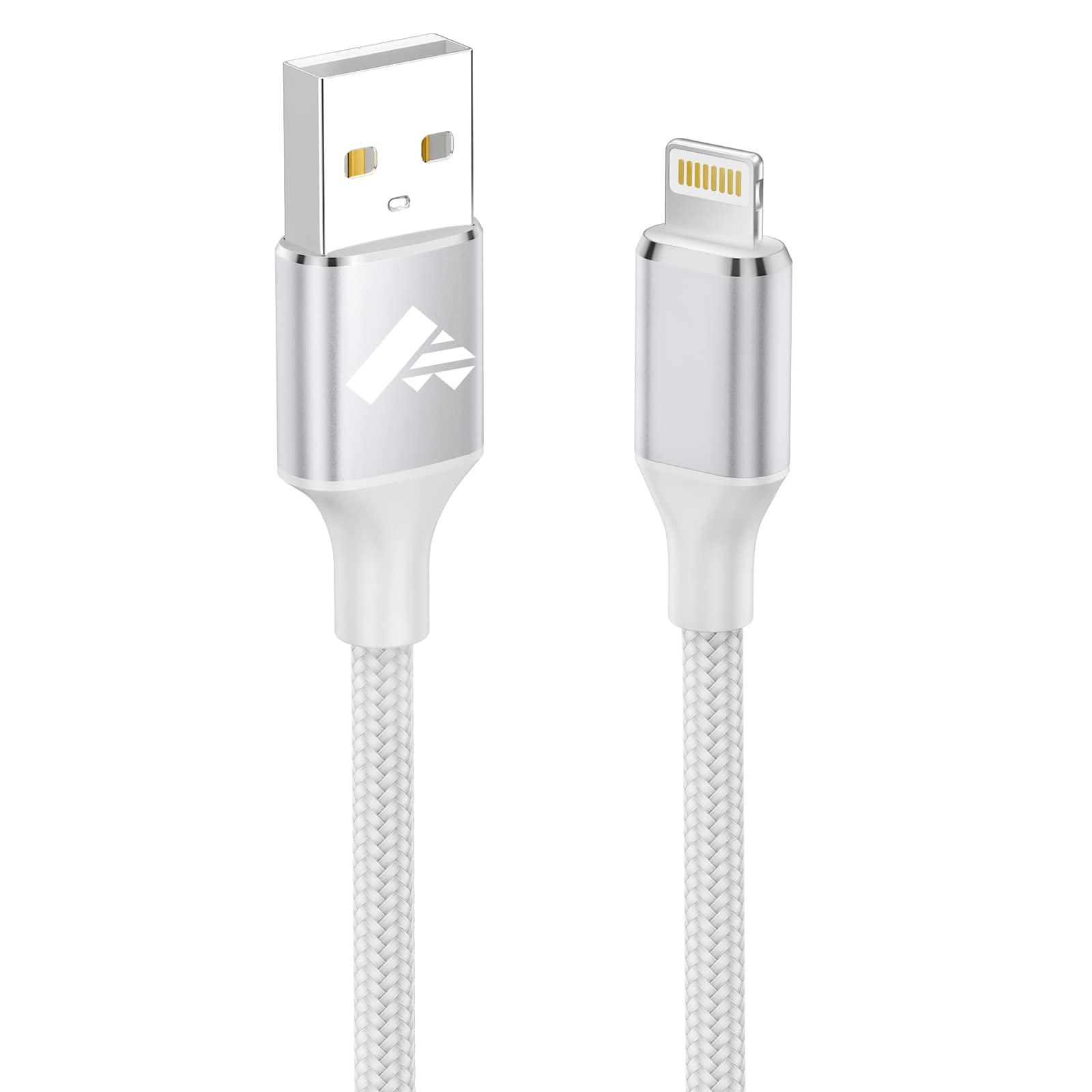 iPhone Charger [Apple MFi Certified] 6FT iPhone Charger Cord Fast Charging USB to Lightning Cable Braided USB Phone Cable Cord Compatible with iPhone 14 13 12 11 Pro Max XR XS X 8 7 6 Plus SE, iPad