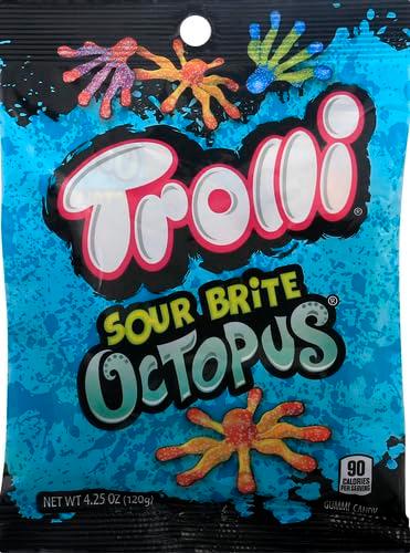 Trolli Sour Brite Octopus Gummy Worms, 4.25 Ounce - Image 4