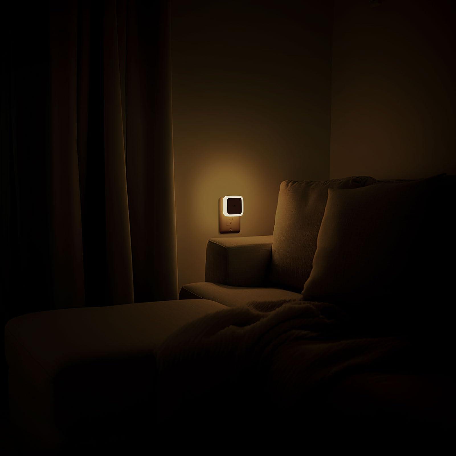 Sujeet Night Light, Night Lights Plug into Wall 4-Pack, Nightlight Plug in Night Lights, Dusk to Dawn Night Lamp Led Night Light for Bedroom, Bathroom, Hallway Warm White - Image 7