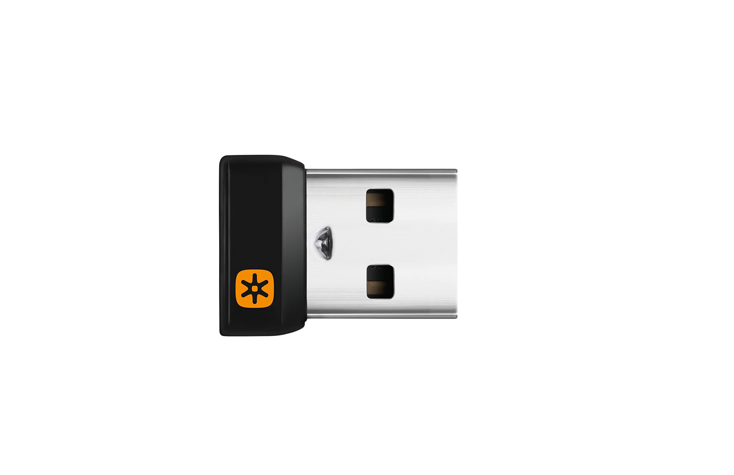 Logitech Unifying Receiver, 2.4 GHz Wireless Technology, USB Plug Compatible with all Logitech Unifying Devices like Wireless Mouse and Keyboard, PC / Mac / Laptop - Black - Image 3