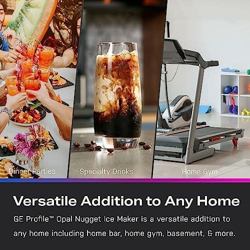 GE Profile Opal 2.0 XL with 1 Gallon Tank, Chewable Crunchable Countertop Nugget Ice Maker, Scoop included, 38 lbs in 24 hours, Pellet Ice Machine with WiFi & Smart Connected, Stainless Steel - Image 9
