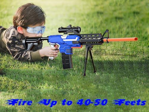Toy Gun Automatic Sniper Rifle -3 Modes Toy Foam Blasters with Tactical Vest, Bipod, 2 Clips and 150 Darts, Electric Toys for Adults Boys Age 8-12 Gifts for Birthday Xmas - Image 4