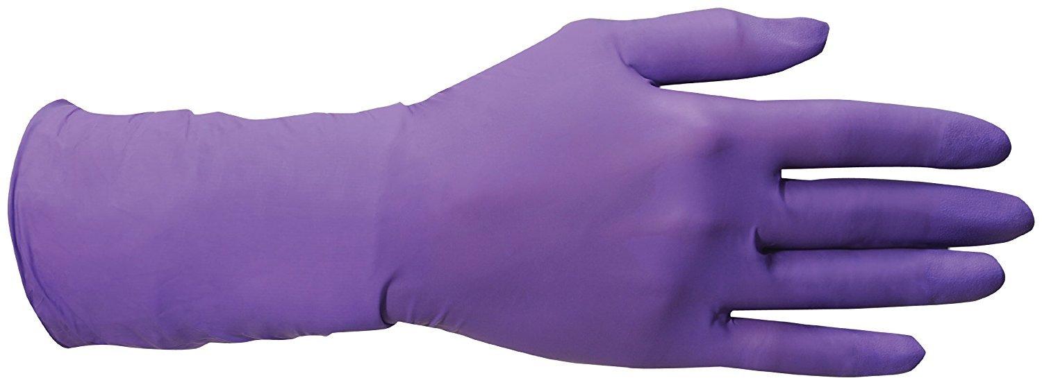 Halyard Health 50603 Purple Nitrile Exam Glove, Powder Free Exam Gloves, Disposable, Large, Purple (Case of 500) by Halyard Health