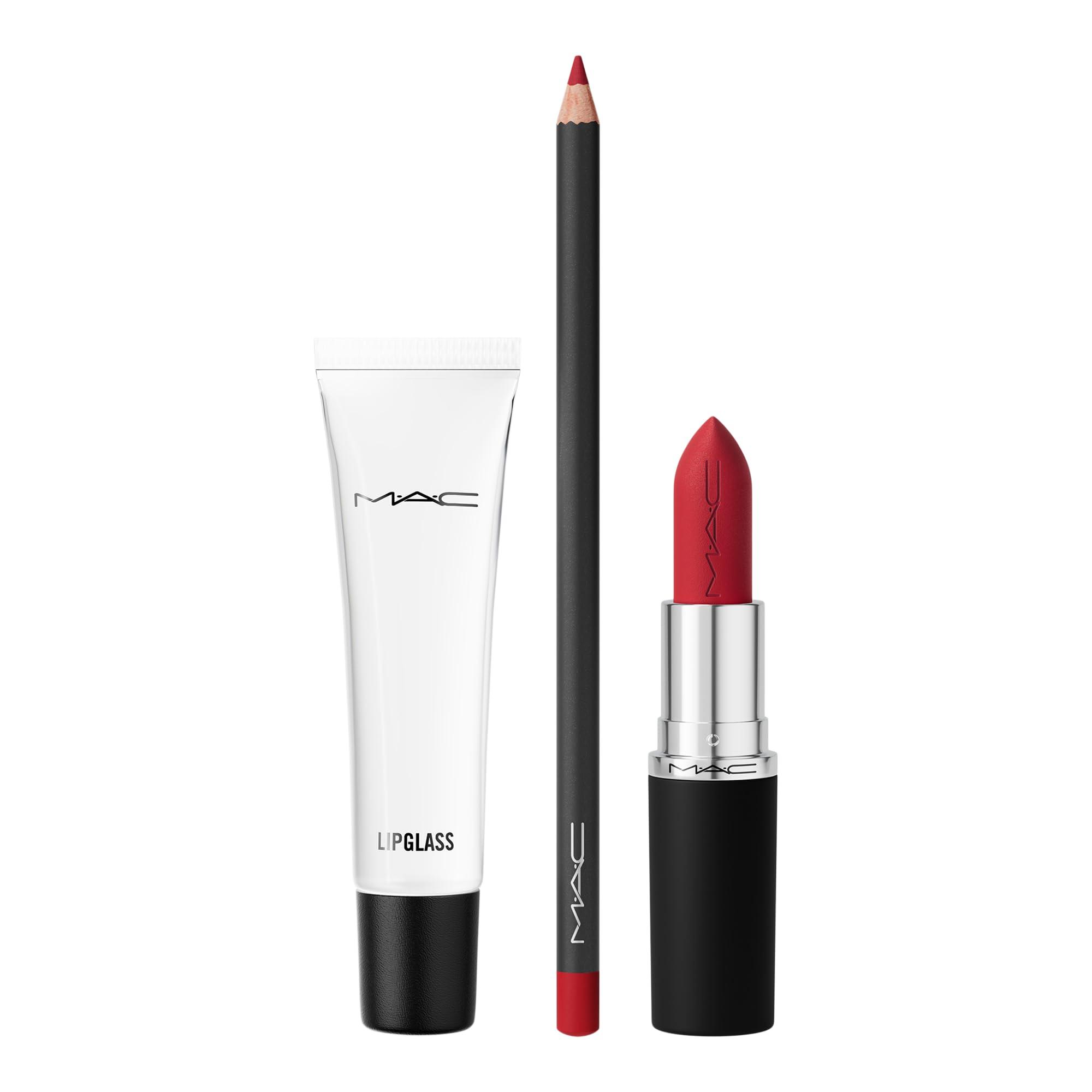 MAC Claim to Flame Lip Trio, Ruby Woo, 3 Piece Set - Image 4