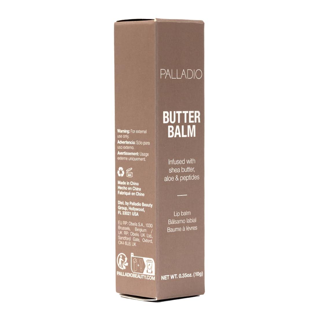 Palladio Butter Balm - Hydrating Lip Balm with Sheer Tint, Aloe, Peptides, Shea Butter, and Vegan Formulation for Instant Moisture, Shine, and Soothing Lip Care, Caramel Glazed - Image 7