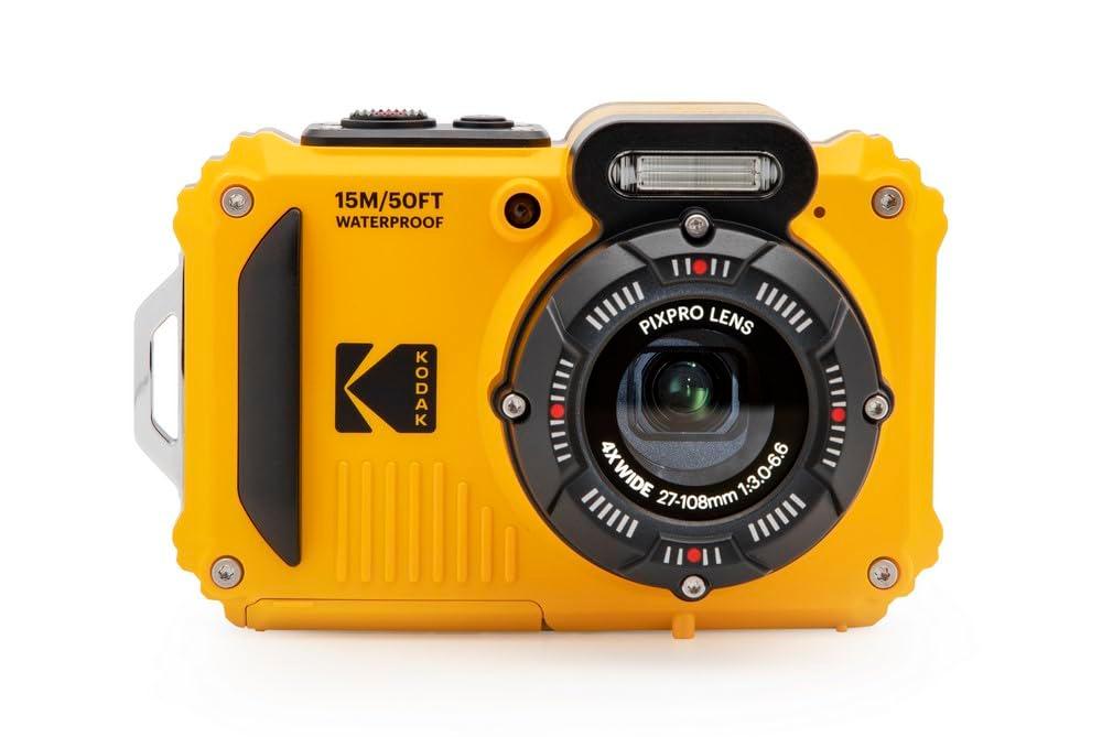 KODAK PIXPRO WPZ2 Rugged Waterproof Shockproof Dustproof WiFi Digital Camera 16MP 4X Optical Zoom 1080P Full HD Video Vlogging Camera 2.7" LCD (Yellow) - Image 3