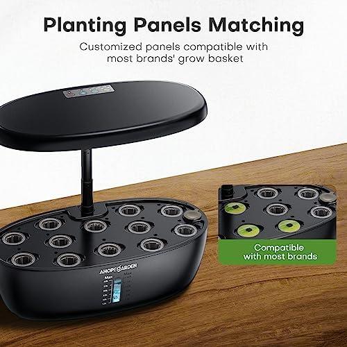 Ahopegarden Indoor Garden Hydroponics Growing System: 12 Pods Plant Germination Kit Garden Kit Growth Lamp Countertop with LED Grow Light Hydrophonic Planter Grower Harvest Vegetable Lettuce - Image 2