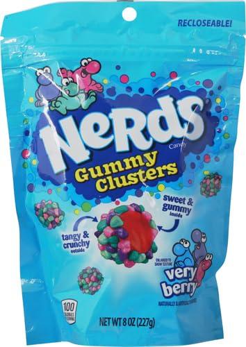 Nerds Gummy Clusters Candy, Very Berry, Resealable 8 Ounce Bag (Pack of 3) - Image 3