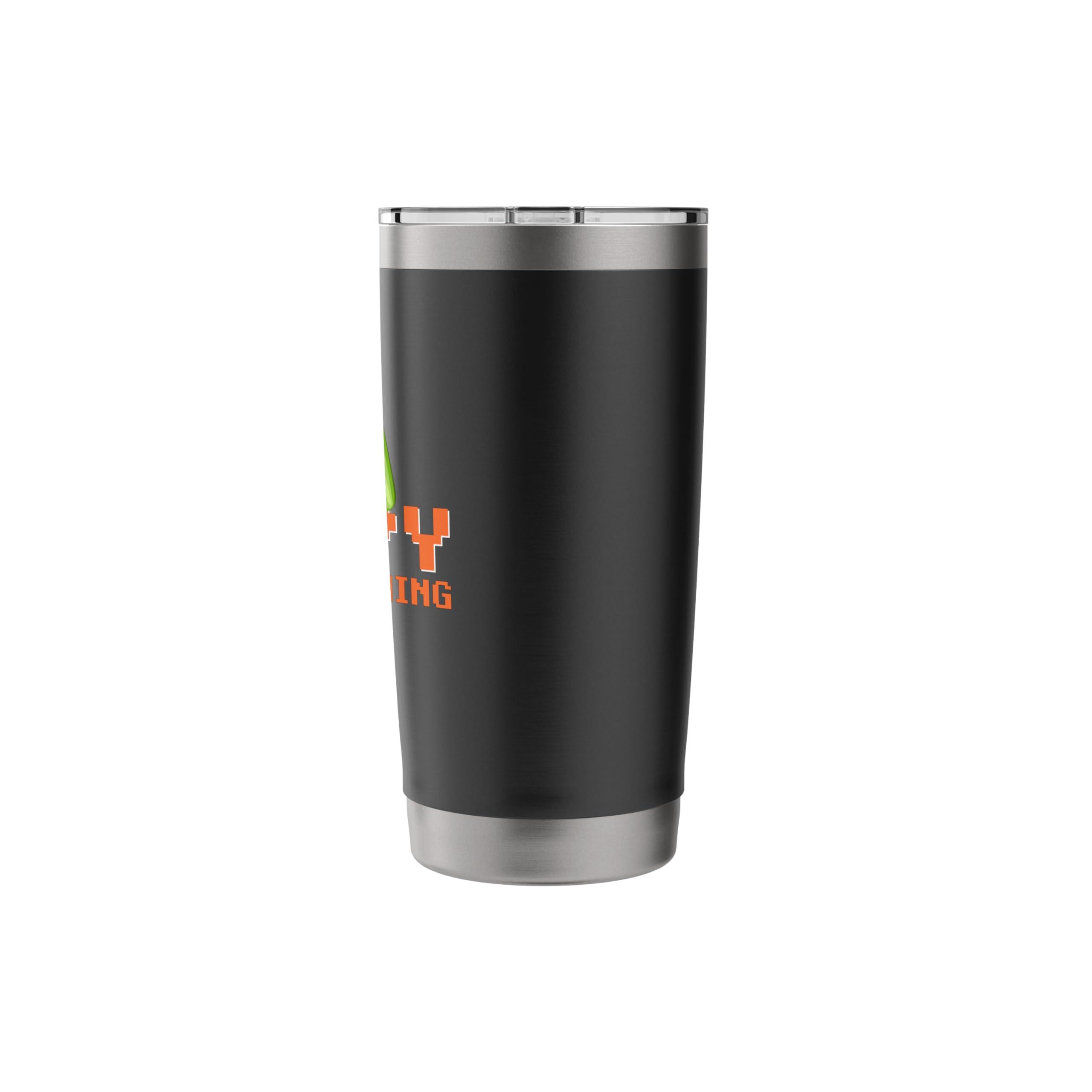 Happy Thanks Gaming Gamer Men Boys Kids Stainless Steel Insulated Tumbler - Image 3