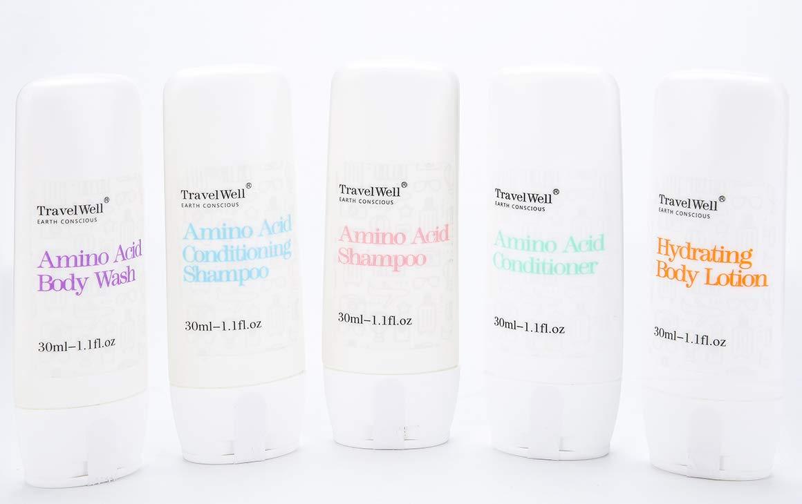 Travel Well Hotel Amenities 30ml Shampoo And Conditioner Set (25 Bottles) with Mini Soap Bars (25 Bars, 28g) - Travel Size Toiletry Kit - Image 5