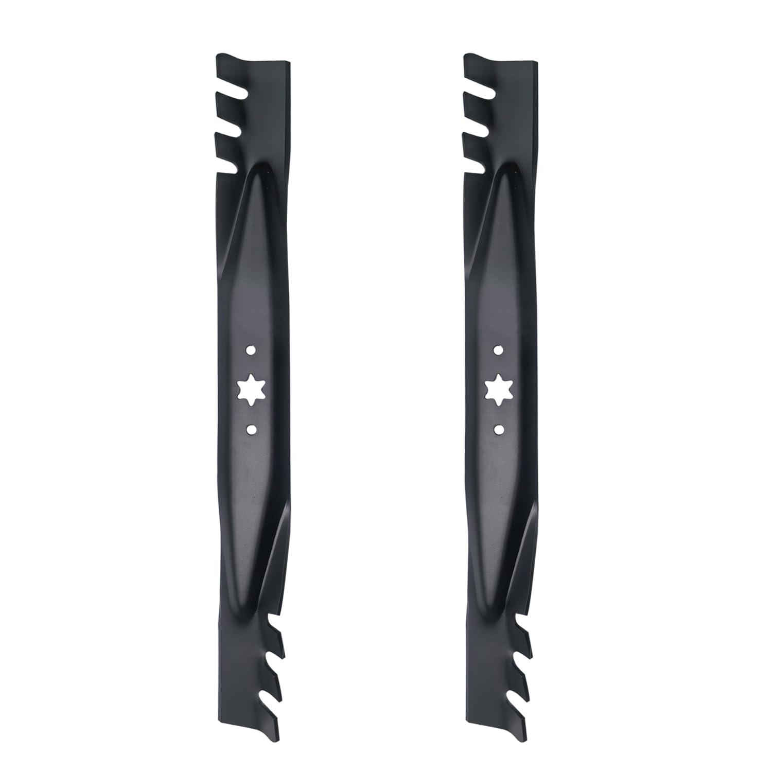 Apeixoto 2PACK 942-0616 Blades Compatible with 42'' Cut MTD, Cub Cadet Troy-Bilt Mowers Mulching Blades Replace OE MTD Cub Cadet 742-04126 742-0616