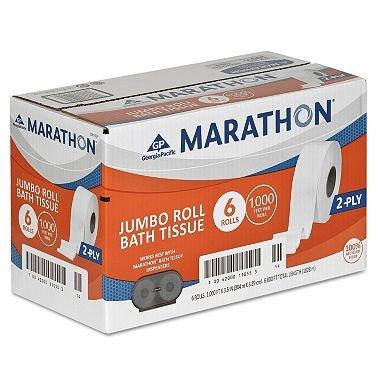 Marathon Bath Tissue, 2-Ply (6 Jumbo Rolls) x2 AS